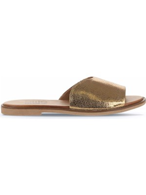 Bueno Shoes Bronz Deri Kadın Düz Terlik 01WA5701 01WA5701