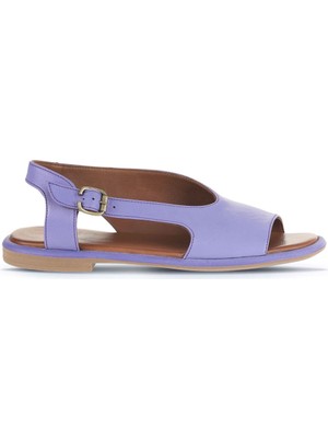 Bueno Shoes Lila Deri Kadın Düz Sandalet 01WA3601 01WA3601