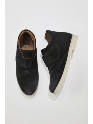 Bueno Shoes Siyah Süet Kadın Düz Bot 01WT3312 01WT3312