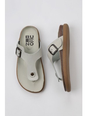 Bueno Shoes Haki Nubuk Kadın Parmak Arası Terlik 01WS11002 01WS11002