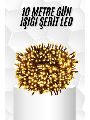 10 Metre LED Işık Gün Işığı Her Ortama Uygun Ampüllü
