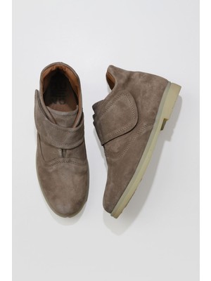 Bueno Shoes Vizon Süet Kadın Düz Bot 01WT3312 01WT3312
