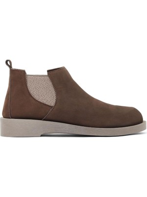 Bueno Shoes Kahverengi Nubuk Kadın Düz Bot 01WD2201 01WD2201