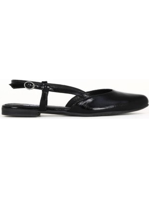 Bueno Shoes Siyah Rugan Deri Kadın Sandalet 01WE2904 01WE2904