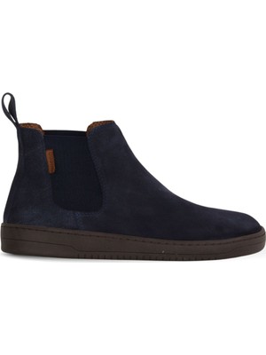 Bueno Shoes Lacivert Süet Kadın Düz Bot 01WF1804 01WF1804