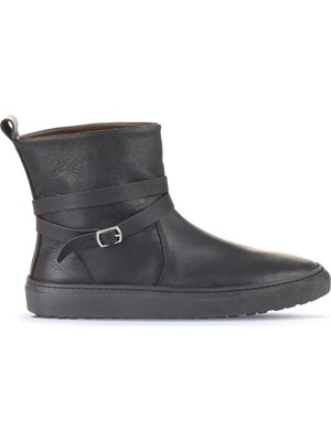 Bueno Shoes Siyah Deri Kadın Düz Bot 01WD2601 01WD2601