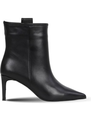 Bueno Shoes Siyah Deri Kadın Topuklu Bot 42WB6253 42WB6253