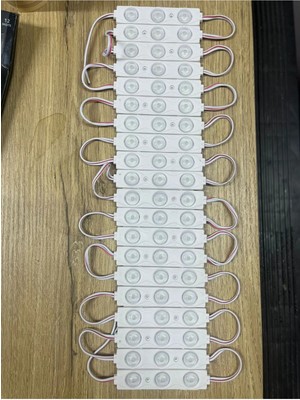 10 Adet 1.5 Watt Amber Modül LED 2835 Mercekli 12 Volt