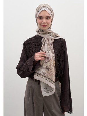 Fresh Scarfs Arıane Desen Şal Bej