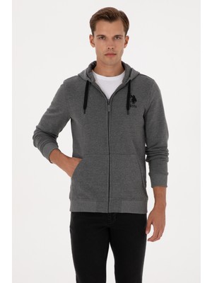 U.s. Polo Assn. Erkek Antrasit Melanj Hırka (Örme) 50307765-VR081