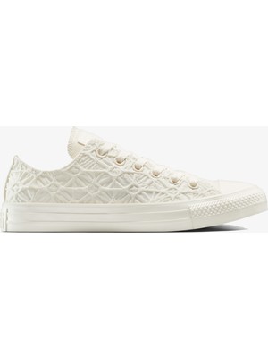 Converse Chuck Taylor All Star Textured Material Unisex Krem Sneaker