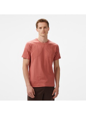 Nautica Erkek Kahverengi Regular Fit Baskılı T-Shirt