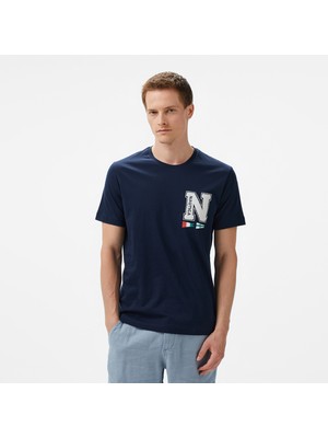 Nautica Erkek Lacivert Regular Fit T-Shirt