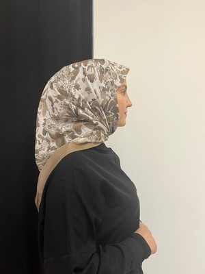 SarQa Scarft Flora Canlı Çiçek Desenli Eşarp