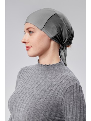 Sonbahar Moda Kadın Tesettür Likralı Penye Dikişsiz Kaymaz Düz Bone