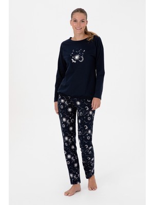 U.s. Polo Assn. Kadın Lacivert Pijama Takım 50318920-VR033