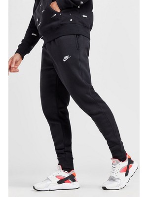 Nike Nsw Clup Jogger Erkek Siyah Eşofman Altı Regular Kalıp Yüksek Konfor ve Rahat Tasarım