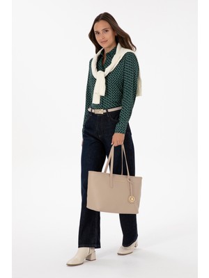 U.S. Polo Assn. Kadın Bej Omuz Çantası 50317823-VR011