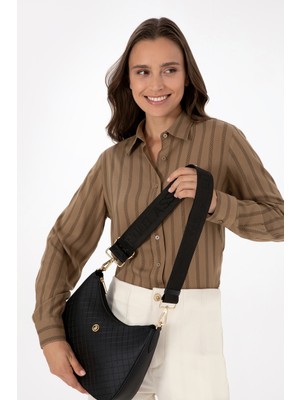 U.S. Polo Assn. Kadın Siyah Omuz Çantası 50317803-VR046