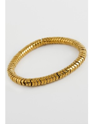 Zero Resveq Hematit Doğaltaş Bileklik-Sarı