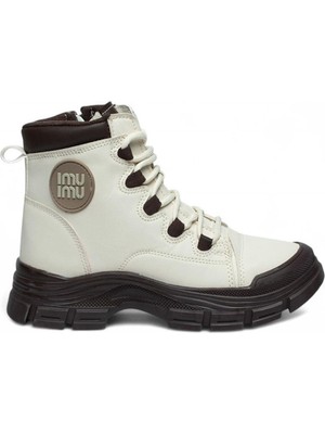 Celira Cnx Bej Kahve Kürklü Kışlık Kaymaz Taban Kadın Bot