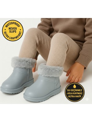 Dadwolf Çocuk Kışlık Kar Yağmur Botu– Su Geçirmez, Peluş Astarlı, Eva  W10290-225 Tokio Borreguito Modeli