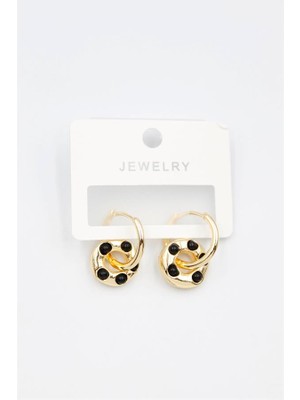 Royaleks Halka Küpe - Siyah