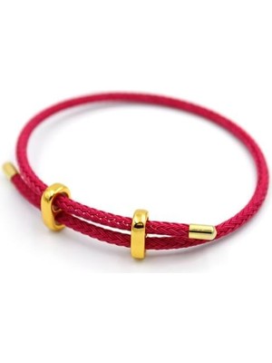 Royaleks Hasır Bileklik - Fuşya