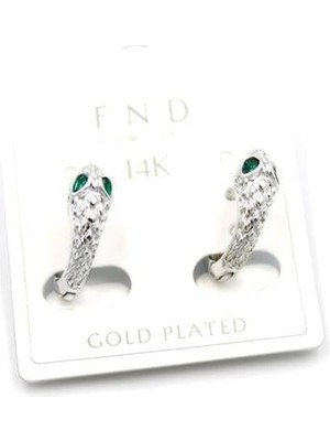 Royaleks Yılan Küpe - Gümüş