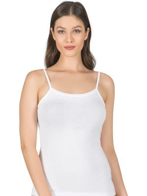 Özkan Underwear Özkan 24264 Kadın Pamuklu Modal Esnek Rahat Havuz Yaka Biyeli Ip Askılı Atlet