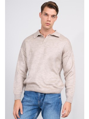 Çetinkaya Mentality 5291 Polo Yaka 2/35 Akrilik Triko Vizonmelanj