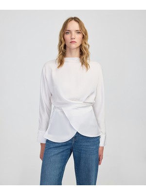 İpekyol Bağlamalı Kayık Yaka Bluz IW6250006092002