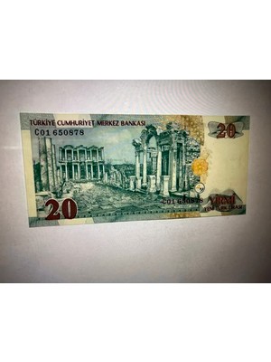 TT 8. Emisyon 20 Ytl C01 Ilk Seri Nadir Çil