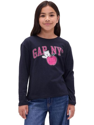 Gap Kız Çocuk Relaxed Grafik Logo T-Shirt -817650