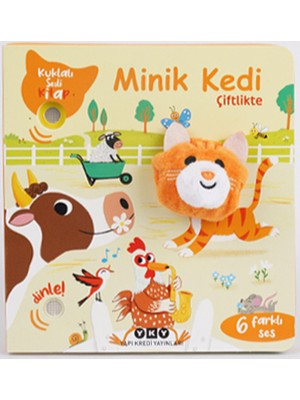 Yapı Kredi Yayınları Minik Kedi Çiftlikte (Kuklalı Sesli Kitap) - Emilie Collet
