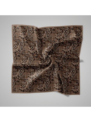 Piramit Naturel Eşarp | Hint