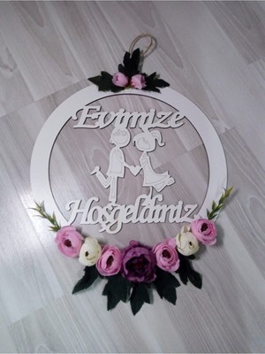 Evsay Evimize Hoşgeldiniz Kapı Süsü Duvar Aksesuarı Kapı Aksesuarı