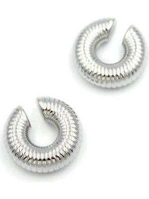 Royaleks Halka Kıkırdak Küpe - Gümüş