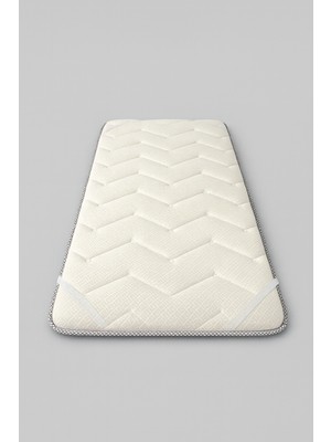Zish Home Nuvia 4 Tarafı Lastikli Kaptoneli Çift Kişilik Yatak Pedi & Şiltesi Topper