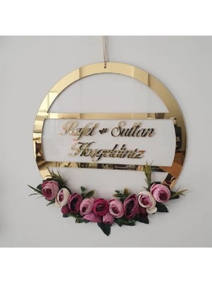 Evsay Isme Özel Hastane Odası & Bebek Odası & Çocuk Odası Kapı Süsü Şeffaf Pleksi