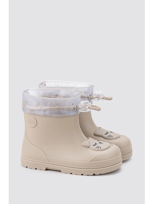 Igor Mendi Gato Borrego Beige Içi Kürklü Çocuk Yağmur Çizmesi