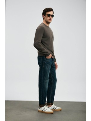 Lufian Chrıs Slim Fit Mavi Erkek Jean Pantolon 112200227