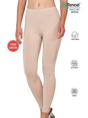 Özkan Underwear Özkan 27779 Kadın Premium Kumaş Modal Pamuklu Uzun Tayt Esnek Rahat Yumuşak