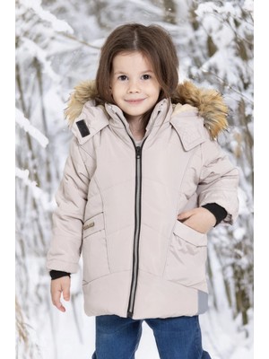 Myhanne Kapşonlu Kışlık Kız Çocuk Mont 4043