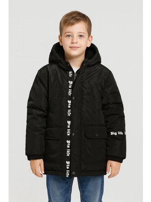 Myhanne Kapşonlu Kışlık Erkek Çocuk Mont 4208