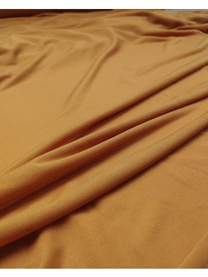 Kumaş Parça Hardal Renkte Denye Jarse En: 150 cm