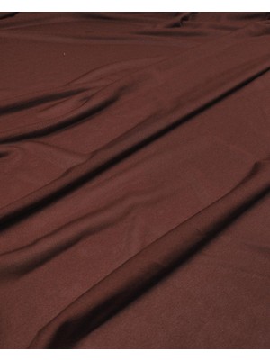 Kumaş Parça Kızıl Kahve Renkte Denye Jarse En: 150 cm