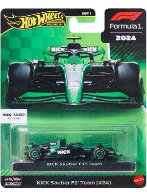 Hot Wheels Premium Formula 1 Yarış Arabası Tekli Paket HRV11 - JBM23 Kick Sauber F1 Team