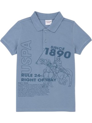 U.S. Polo Assn. Erkek Çocuk Indigo Polo Yaka Tişört