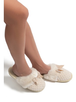 Twigy Ankita Kadın Ev Terliği Bej 37/41 GG0160